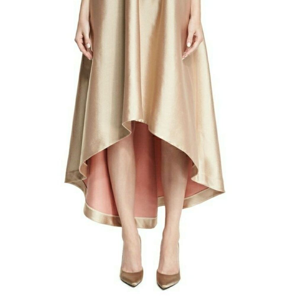 Co Strapless Satin High-Low Cocktail Dress - Picture 9 of 15